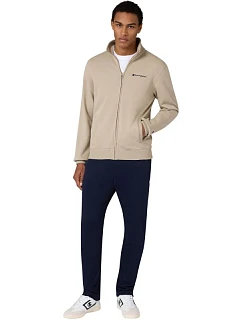 Champion pánská tepláková souprava na zip v béžové a tmavě modré barvě 222248 MS041