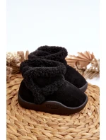 Dětské sněhule na suchý zip černé Unitia Dětské sněhule na suchý zip černé Unitia