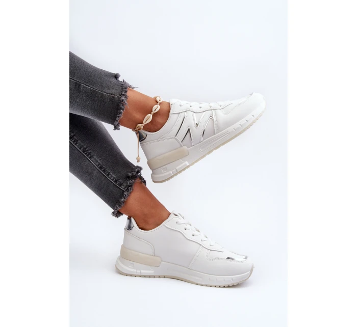 Dámské bílé tenisky z ekokože Kaimans Dámské bílé tenisky z ekokože Kaimans