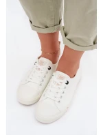 Dámské tenisky z eko kůže Big Star TT274023 Bílé Dámské tenisky z eko kůže Big Star TT274023 Bílé