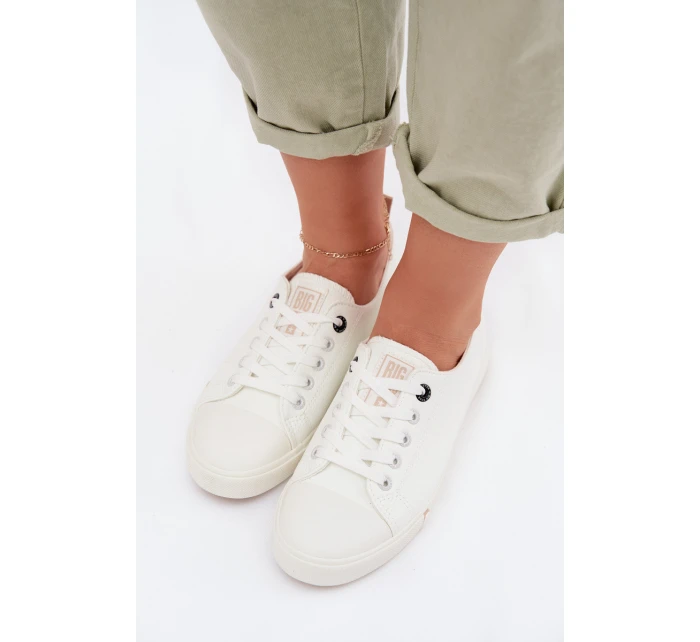 Dámské tenisky z eko kůže Big Star TT274023 Bílé Dámské tenisky z eko kůže Big Star TT274023 Bílé