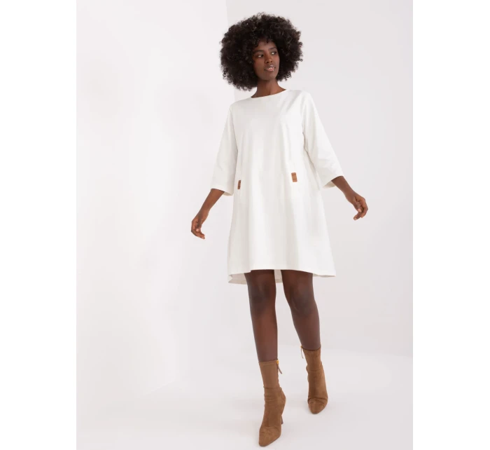 Sukienka RV SK model 19341478 ecru - FPrice Sukienka RV SK model 19341478 ecru - FPrice