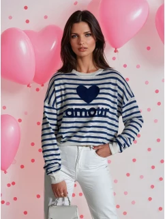 Dámský svetr NOVES modrý FashionStreet MY2321