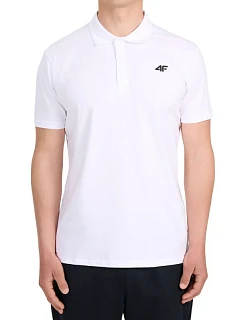 Pánské polo tričko 4F M0770 bílé 4FWMM00TPTSM0770 10S