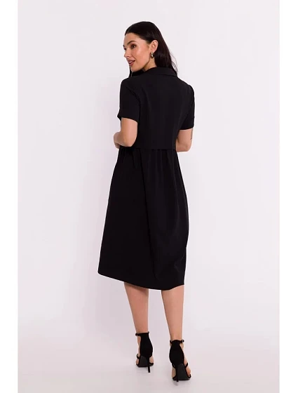Košilové šaty model 20562086 černé - BeWear Košilové šaty model 20562086 černé - BeWear