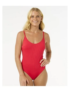 Jednodílné plavky RIP CURL Premium Surf Cheeky 1Pc, červené