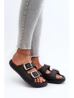 Dámské gumové pantofle model 21661686 Černé - Zaxy