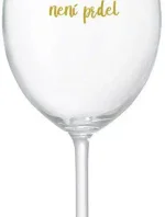 PROTOŽE BÝT TŘÍDNÍ NENÍ PRDEL - čirá sklenice na víno 350 ml