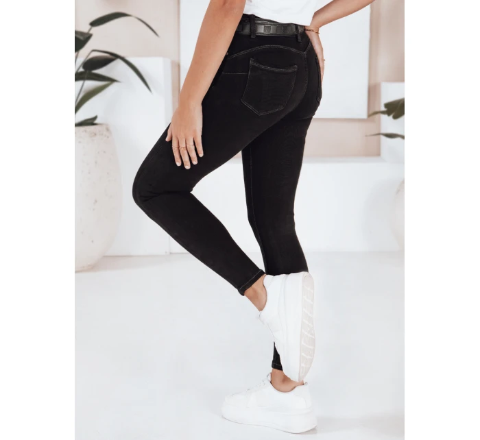Dámské skinny džíny BLACKIN černé FashionStreet UY2221