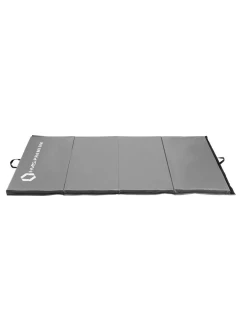 Šedá skládací gymnastická matrace 2400x1200x50mm HMS MGS01