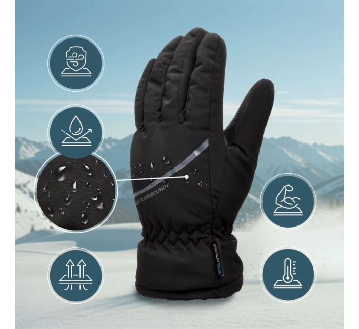 Zimní rukavice model 21811709 L černé - Meteor Zimní rukavice model 21811709 L černé - Meteor