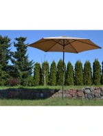 ZAHRADNÍ SLUNEČNÍK 300 CM SKLÁDACÍ BÉŽOVÝ