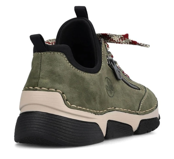 Pohodlná polobotka Rieker W RKR610 zelená