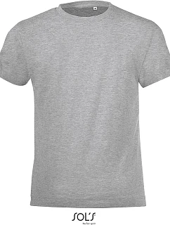 SOL'S Regent Fit Kids Dětské tričko 25.1183 grey melange