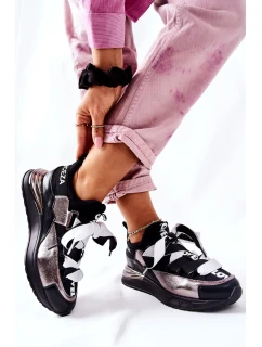 Sportovní Tenisky Černé A Stříbrné Dexla