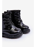 Dětské Boty Lakovane Se Zipem Černá Tibbie Dětské Boty Lakovane Se Zipem Černá Tibbie