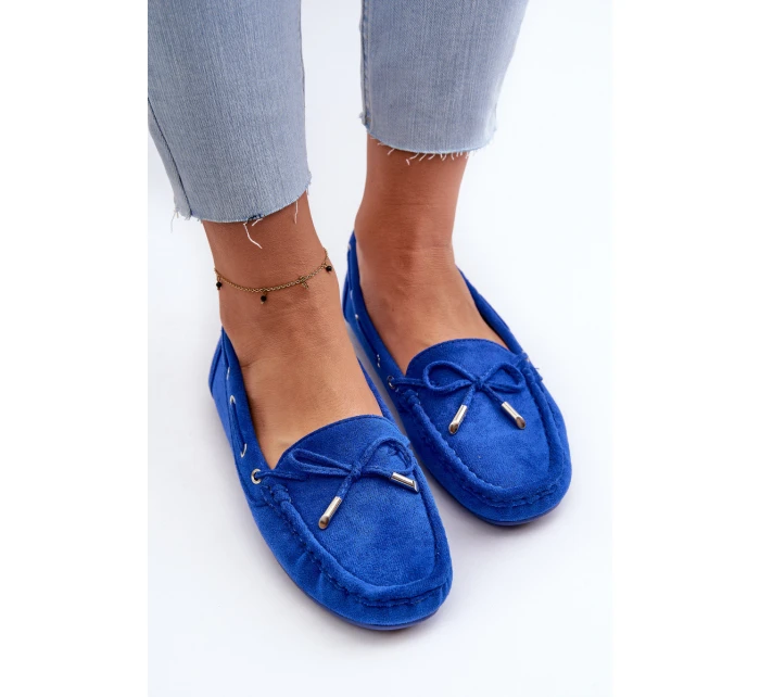 Dámské modré semišové mokasíny Si Passione Dámské modré semišové mokasíny Si Passione
