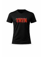 Pánské bavlněné tričko s potiskem - TÁTA (ROCK) - černé Pánské bavlněné tričko s potiskem - TÁTA (ROCK) - černé