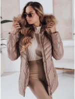 Dámská prošívaná zimní bunda SOLARIS cappuccino FashionStreet TY4010