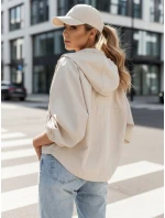 Dámská oversize bunda CATRAL light beige FashionStreet TY4191 Dámská oversize bunda CATRAL light beige FashionStreet TY4191
