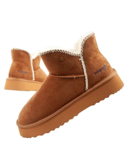 Wrangler Elsa zimní kotníkové boty zateplené pohodlné módní hnědé Wrangler Elsa zimní kotníkové boty zateplené pohodlné módní hnědé