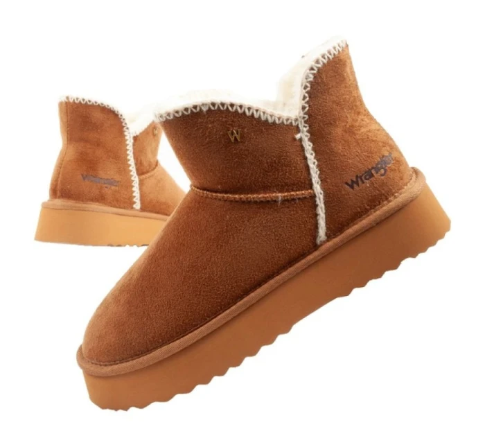 Wrangler Elsa zimní kotníkové boty zateplené pohodlné módní hnědé Wrangler Elsa zimní kotníkové boty zateplené pohodlné módní hnědé
