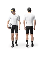 Rockbros YDDX011 Cyklistický dres Diamond s krátkým rukávem - velikost M - bílý Rockbros YDDX011 Cyklistický dres Diamond s krátkým rukávem - velikost M - bílý