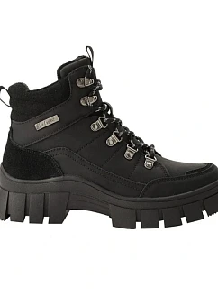 Lee Cooper dámské zimní boty, černé kotníkové boty, zateplené dámské boty