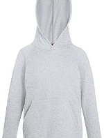 Fruit of the Loom Kids Lightweight Hooded Sweat Dětská mikina s kapucí 16.2009 heather grey