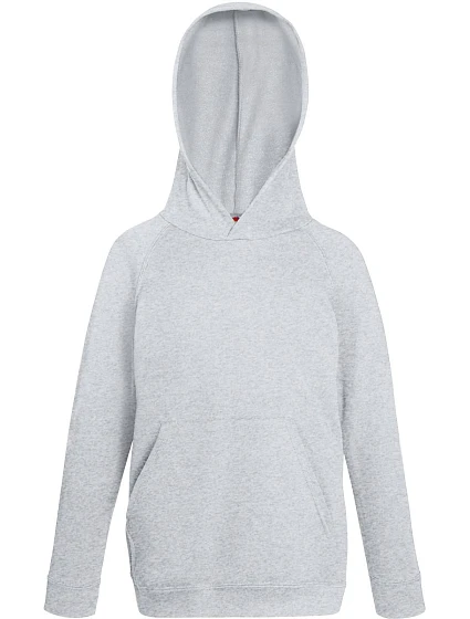 Fruit of the Loom Kids Lightweight Hooded Sweat Dětská mikina s kapucí 16.2009 heather grey Fruit of the Loom Kids Lightweight Hooded Sweat Dětská mikina s kapucí 16.2009 heather grey