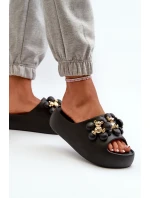Dámské Žabky S Ozdobami Na Podrážce Černé model 21665975 - Boto