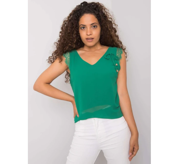 Dámský top DHJ TP model 17452338 tmavě zelený - FPrice