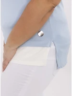 Bluzka RV BZ model 21072567 jasny niebieski - FPrice Bluzka RV BZ model 21072567 jasny niebieski - FPrice