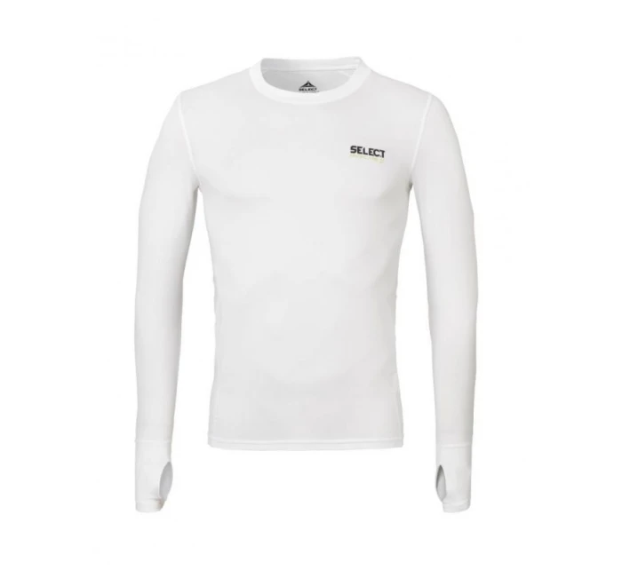 SELECT Thermoactive T-shirt 6902 WHITE s otvorem na palec DLOUHÝ RUKÁV
