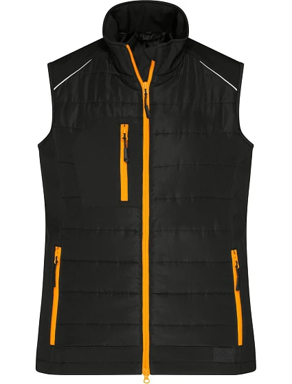 Daiber JN 1821 Dámská hybridní vesta 02.1821 black/neon orange Daiber JN 1821 Dámská hybridní vesta 02.1821 black/neon orange