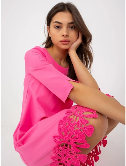 Dámské šaty LK SK model 17772557 růžové - FPrice Dámské šaty LK SK model 17772557 růžové - FPrice