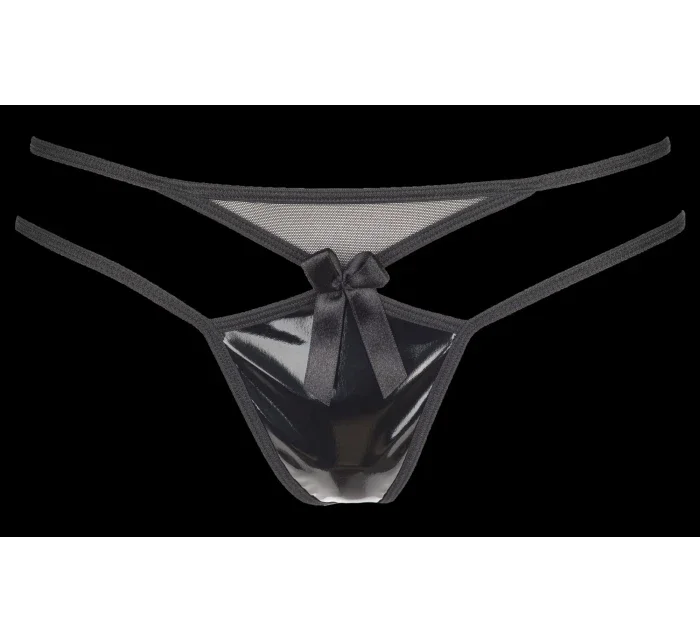 Tanga Plus Size V-8738 černá - Axami