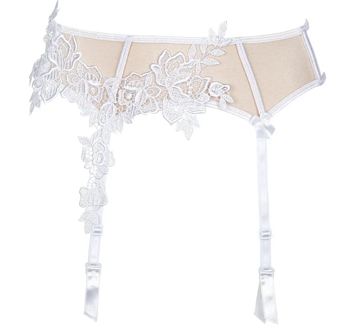 Podvazkový pás model 17682043 bílý - Axami