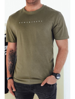 Pánské tričko s potiskem, zelené Dstreet RX5477