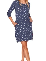 Dámská noční košile TM.4129 tm.modrá - Doctor Nap