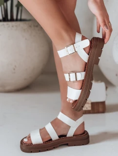 Dámské sandály s přezkami white Dstreet model 21988387 - FashionStreet