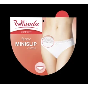 Dámské kalhotky s krajkou FANCY COTTON MINISLIP - BELLINDA - černá Dámské kalhotky s krajkou FANCY COTTON MINISLIP - BELLINDA - černá