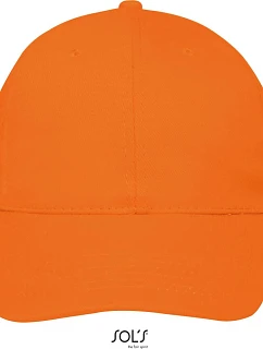 SOL'S Buffalo 6 panelová baseballová kšiltovka 25.8100 orange