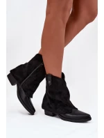 boty na podpatku černé model 21708419 - Boto boty na podpatku černé model 21708419 - Boto