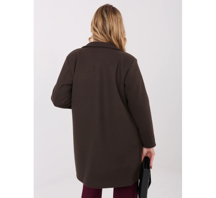 Płaszcz IT PL model 21782494 ciemny brązowy - FPrice Płaszcz IT PL model 21782494 ciemny brązowy - FPrice