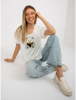 Dámská halenka LK BZ model 18309982 ecru - FPrice Dámská halenka LK BZ model 18309982 ecru - FPrice