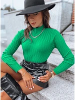Dámský svetr s rolákem OASIS green FashionStreet MY2248