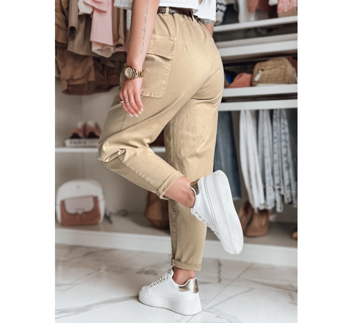 Dámské pytlovité kalhoty GOTRENDI dark beige FashionStreet UY2525
