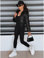 Dámská krátká zimní bunda s kapucí černá FashionStreet TY5416