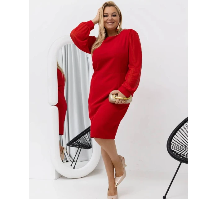 Sukienka plus size z model 21781236 - Moon